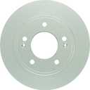 BOSCH 28011552 QuietCast Premium Disc Brake Rotor - Compatible with Select Hyundai Elantra, Elantra Coupe, Elantra GT, Kona, Veloster, Venue; Kia Forte, Forte Koup, Forte5, Seltos, Soul; REAR - Single