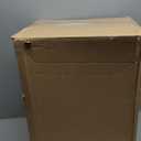 Amazon Basics Rectangular Commercial Office Wastebasket, Easy to Clean, Lightweight, 10 Gallon, Blue, Recycle Logo