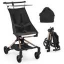 Lightweight Baby Stroller Under 10 lbs, Travel Strollers for Airplane with Carry Bag, One-Handed Fold Compact Umbrella Stroller - Adjustable Sun Canopy, 360 Wheels & 3-Point Safety Harness