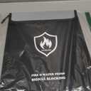 6200F Upgraded Fireproof Document Bag, 15.7" x 11.4" Faraday Bag, Water Resistant Fireproof Money Bag with Zipper, 18 Layers of Heat Insulated Materials, RFID Blocking Bag, Anti-Theft Anti-Tracking (Large, Black)