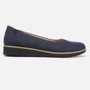 Soul Naturalizer Women's Navy Nubuck Synthetic Idea Slip On Ballet Flat Shoe, Size 8