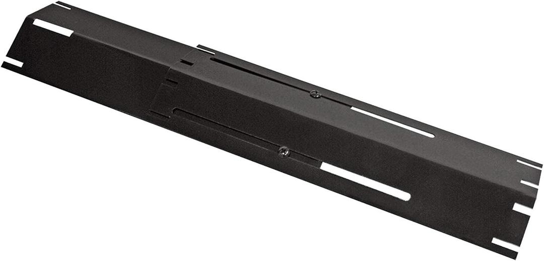 Unicook Adjustable Porcelain Steel Heat Plate, Extends from 11.75" up to 21" LGrill Replacement Parts, Heavy Duty Heat Shield, Burner Cover, Flame Tamer for Gas BBQ, Pack of 1