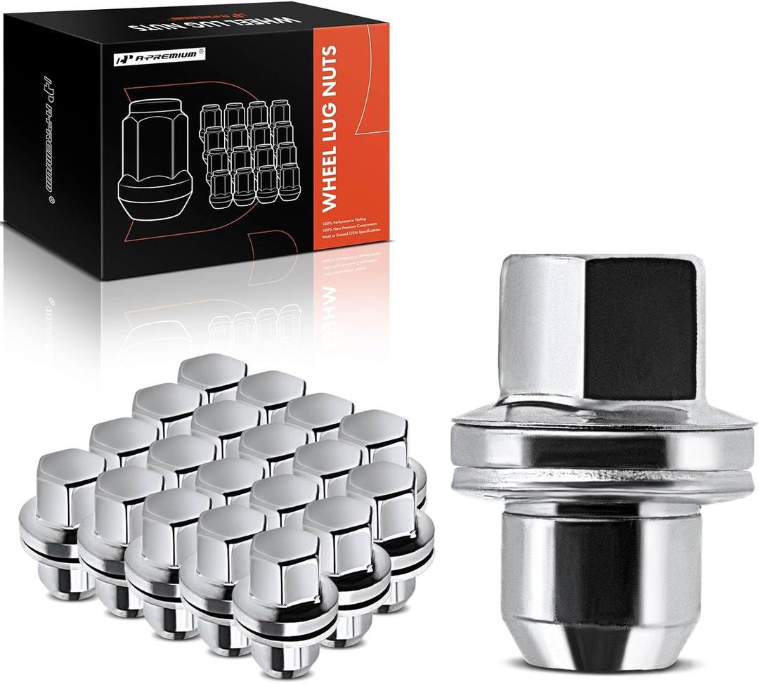 A-Premium M14-1.50 Wheel Lug Nuts Compatible with Land Rover Range Rover Sport Discovery LR3 LR4 Front and Rear 20-PC Set