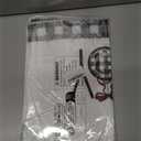 Artoid Mode Black White Buffalo Plaid Xmas Trees Joy Christmas Kitchen Towels Dish Towels, 18x26 Inch Seasonal Winter Decoration Hand Towels Set of 2