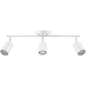 Globe Electric 64000092 21" 3-Light Track Lighting, Matte White, Pivoting Shades, Ceiling Lamp for Bedroom, Kitchen, Hallway, Bathroom, Den, Dining Room, Home Dcor