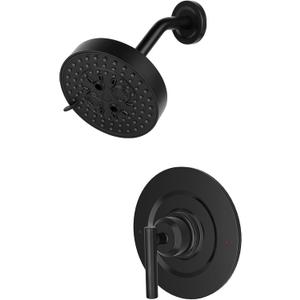 T2902BL Shower Trim Kit Compatible with moen T2902EPBL Shower Trim Kit, Matte Black Shower Head and Shower Lever Handle, Easy to Install, Without 2510 Valve