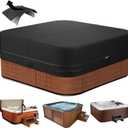 Outdoor Hot Tub Cover, 8585 Inch Heavy Duty SPA Cover Waterproof, Hot Tub Protector Cover Replacement Weatherproof Protection Cap