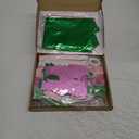 Tiamon Pink and Green Birthday Party Decorations Happy Birthday Bow Banners Four Angle Star Balloons Paper Pom Poms Lanterns Fans Tassel Garland Decor for Girls Women Witch Theme Party Decor