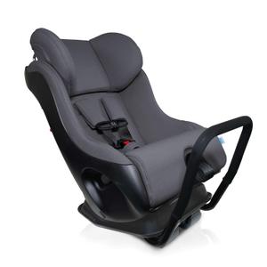 Clek Fllo Convertible Car Seat - Compact Design for 3-Across Seating, Extended Rear-Facing with Anti-Rebound Bar and Flame Retardant-Free (Edge Ziip)