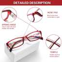 Kerecsen Computer Reading Glasses for Women Blue Light Blocking Glasses for Reading Fashion Pattern Print Eyeglasses for Womens(Mix Color -7, 2.50)