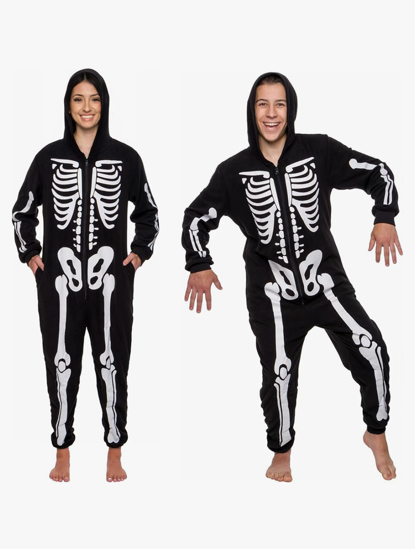 Funziez! Slim Fit Adult Onesie - Animal Costume - Plush Unisex Christmas One Piece Cosplay Suit for Women and Men, XXL