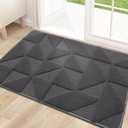 OLANLY Door Mats Indoor, Non-Slip, Absorbent, Dirt Resist, Entrance Washable Mat, Low-Profile Inside Entry Doormat for Entryway (32x20 inches, Dark Grey)