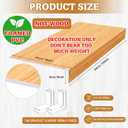 Hoolerry 5 Pcs Wire Shelf Covers Foamed PVC Wire Rack Covers for Removable Closet (Not Wood) Pantry Shelves for Cabinet Bathroom Kitchen Shelving Decoration(Wood Color,33 x 16 Inch)