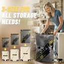 Cordless Vacuum Bags for travel - 18 Pack Rechargeable Wireless Vacuum Seal Bags for Clothing Travel, Space Saver vacuum storage bags with pump for Clothes, Blankets & Luggage Organization