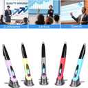 lychee Rechargeable Pocket Pen Mouse, Left/Right-Handed Wireless Optical Ergonomic Mouse with Stylus Function RGB Backlit Type-C & Micro USB Adapter for PC Laptop Notebook Mac (Red)