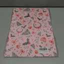 2 x GIOLAINY Pink Christmas Wrapping Paper for Girls Women Kids - Holiday Gift Wrap with Ornaments, Xmas Trees, Berries & Wreaths Designs - 4 Sheets (28 x 40 inches), Easy to Store