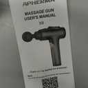 Massage Gun, Muscle Massage Gun for Athletes Handheld Electric Deep Tissue Back Massager, Percussion Massage Device for Pain Relief with 30 Speed Levels 9 Heads Black