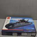Nuclear Submarine Building Block Toy Set  WW2 Military Battleship Model with Lights, Ideal Gift for Boys, Teens & Adults, Great for Home or Office Decor - 1498 PCS