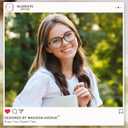 Madison Avenue TR90 Blue Light Blocking Glasses Anti Eyestrain UV Glare Blue Light Glasses for Women TV Phone Computer Gaming Eyeglasses (Black Tortoiseshell)