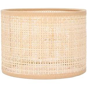 Rattan Lamp Shade Replacement Woven Basket Chandelier Hanging Table Floor Light Cover E27 E14