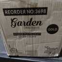 Garden Dinnerware White/Gold 10.6" Plates, Case of 120 (12 packs x 10)