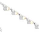Plug in Track Lighting with Power Cord, 6-Light LED Track Lighting Kit with Track Rail, Modern Kitchen GU10 Track Lighting Fixtures Plug in Ceiling Light with 13FT Plug Cord, White (No Bulbs)