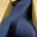 Memory Foam Wedge Pillow Ergonomic Reading Pillow, Comfortable and Supportive Back Support Prone Pillow to Relax Neck and Back for Reading, Watching TV, Sleeping on Your Stomach in Bed-Navy Blue