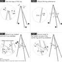 MEEDEN Easel Stand for Wedding Sign: Wood Tripod for Poster Board - Wooden Easel Standing for Display Welcome Picture