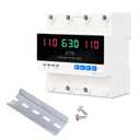 63A 2P Dual Power Automatic Transfer Switch 110V Adjustable Emergency Generator Transfer Switch with LED Display 50HZ/60HZ ATS for Generator and Backup Power (small-scale)