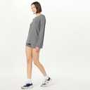 The Drop Women's Alice Crew-Neck Back-Slit Ribbed Pullover Sweater (X-Large, Charcoal)