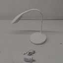 Bostitch Office KT-VLED1502-WHITE Gooseneck LED Desk Lamp with USB Charging Port, Dimmable, White