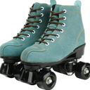 XUDREZ Cowhide Roller Skates for Women and Men High-Top Shoes Double-Row Design,Adjustable Classic Premium Roller Skates 39