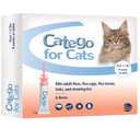 Catego for Cats Flea and Tick Treatment & Prevention (Over 1.5 lbs) 6-Month Supply, 1 Pack