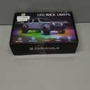 12Pods Metal All Pure White LED Rock Lights Full Kit Plug and Play&Pre Wired 6500K with Switch Wiring Harness Extension Fuse,288Chip Aluminum Waterproof Underglow 12V for Truck Pickup Jeep ATV Offroad