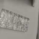 4 Pack-7.9"x3.9"x2" High Transparency ice Crystal Patterned Rectangular Solid Glass Brick - Used in Building Fields Such as wall partitions, as Well as for DIY Lighting fixtures, DIY Tables etc.