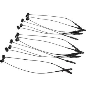 DZS Elec 2000pcs 3" Plastic Fastener Hang Tag Snap Lock Round Head Hand Threading Pin Button for Retail Clothing Black