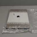 KEROM Compatible with Crocodile MacBook Pro 13 Inch Case 2026 2022-2016 M2 M1 A2338 A2289 A2251 A2159 A1989 A1706 A1708, Textured Aligator Skin Snakeskin PU Leather Case & Keyboard Cover, Brown White