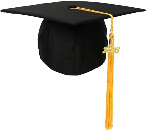 Newrara Graduation Unisex Matte Adult Graduation Cap with Tassel