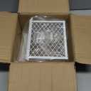 Dryer Vent Cover Bird Guard (Rainproof Cap), Fits 3" to 4" Vent Hood Cover, Heavy-Duty Steel Dryer Vent Protector, Easy Installation for Home & Laundry Rooms (White)