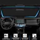 Car Windshield Sun Shade for Blocks UV Rays Sun Visor Protector, Front Window Sunshade Visor Compatible with Bronco 2/4 Door 2021 2022 2023 2024 2025 Interior Accessories