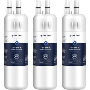 GLACIER FRESH EDR1RXD1 Refrigerator Water Filter Compatible with W10295370A, EDR1RXD1, WHR1RXD1, KAD1RXD1, Filter 1, W10295370, P4RFWB, P8RFWB2L, 46-9930, 46-9081 Refrigerator Water Filter 3 Pack