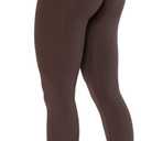 AUROLA Dream Collection Workout Leggings for Women High Waist Seamless Scrunch Athletic Running Gym Fitness Active Pants (Small, Java Coffee)