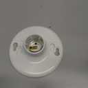 4 Pcs E26 Medium Base Ceiling Lamp Holder Keyless Light Sockets White Bulb Socket Incandescent Fluorescent CFL Lamp Holder 660w 250v (Phenolic Resin)