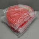 Layhit 4 Pack Valentines Day 3 Tier Cupcake Stand Heart Shaped Serving Trays for Party Plastic Dessert Cupcake Stand for Tea Party Baby Shower Wedding(Red)