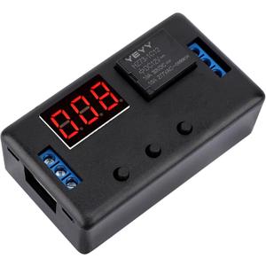 DROK 12V Timer Relay, LED Display 4-Mode On-Off Automotive Time Delay Relay, Electric Delay Timer Switch 0.1s to 999min