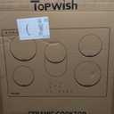 TOPWISH 30 Inch Electric Cooktop, 5 Burners Built-in Electric Stove Top