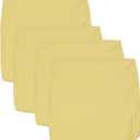 Patio Seat Cushion Covers,Washable Slip Covers Replacement,Waterproof Outdoor Furniture Chair Cushion Pillow Seat Cover for Couch,Garden,Sofa,Yellow,24"24"4"(4 Covers Only)