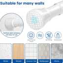 Tension Rod for Windows 28 to 48 Inch,Spring Curtain Rods No Drilling 7/8" Diameter White Tension Rods Adjustable Curtain Rods Expandable Pressure Spring Tension Rods for Closet, Doorway, White