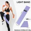 12 Pcs Fabric Resistance Bands for Working Out Booty Workout Stretch Exercise Bands Non Slip for Legs Squat Resistance Loop for Women Men Starter Butt Hip Thigh Fitness