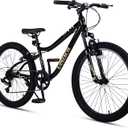 vollsch 20 24 Inch Kids Mountain Bike for 6-15 Years Old Boys Girls Teens 6-Speed Child MTB Bicycle with Front Suspension Fork, Dual V-Brakes, Multiple Colors